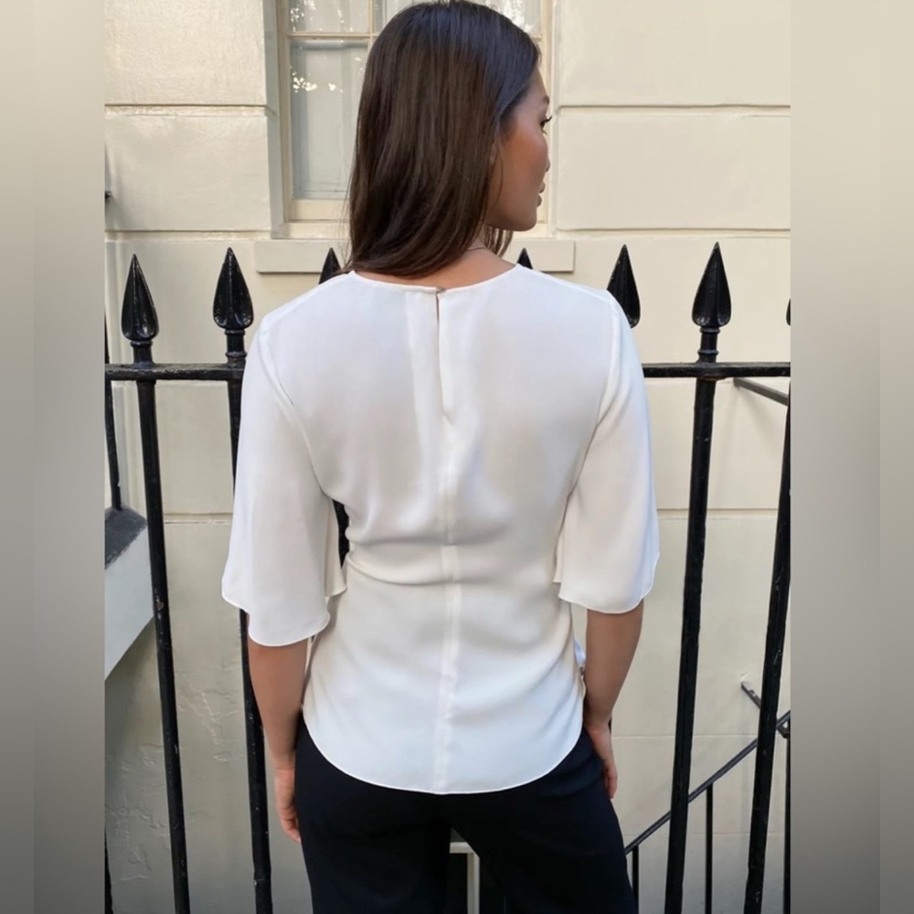 Aritzia Babaton tie front blouse Size S - Picture 3 of 8